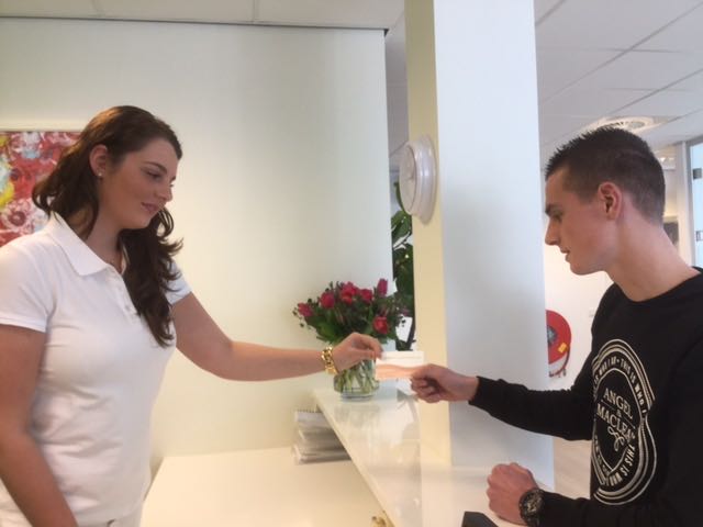 De receptie van Tandartspraktijk Parkwijk